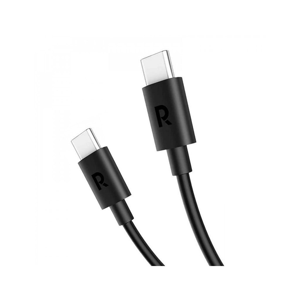 كيبل RAVPower RP-CB068 من Type-C إلى Type-C بطول 2 متر TPE – أسود