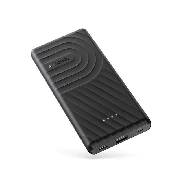 باور بانك RAVPower PD + QC Pioneer 10000mAh 18W بمنفذين – أسود