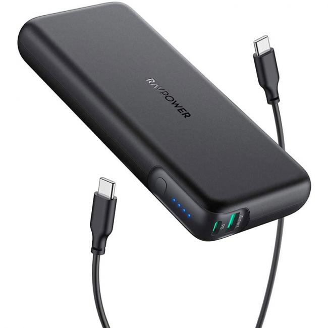 باور بانك RAVPower PD Pioneer 20000mAh 60W بمنفذين
