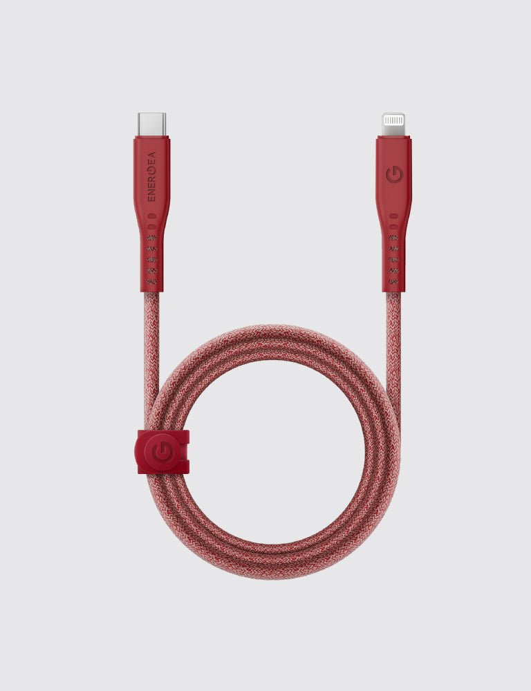 Energea Flow USB-C to Lightning Cable 1.5M - Red