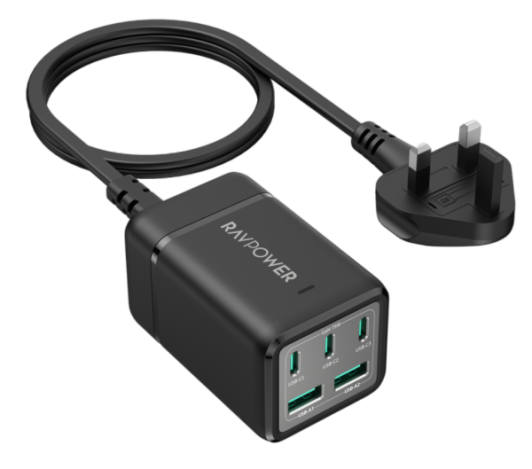 RAV RP-PC1045 Power Strip 5-Port 75W without AC