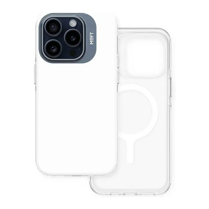 كفر MOFT Snap Case MagSafe لآيفون 15 Pro – أبيض