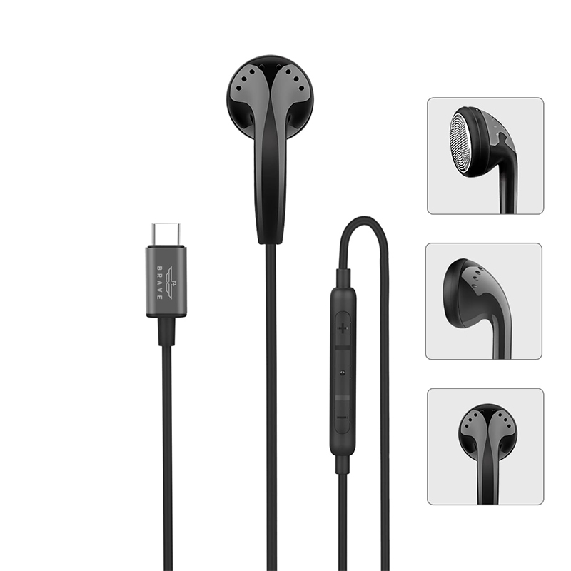 سماعة أذن أحادية BRAVE بمنفذ USB-C