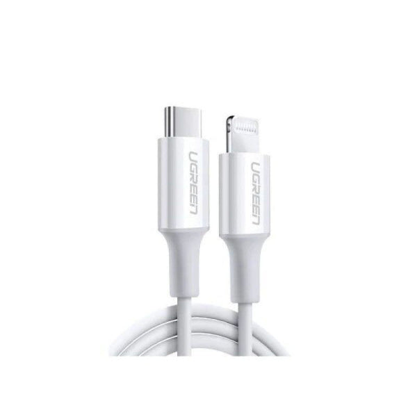 كيبل UGREEN USB-C إلى Lightning بطول 1.5 متر US171 – أبيض