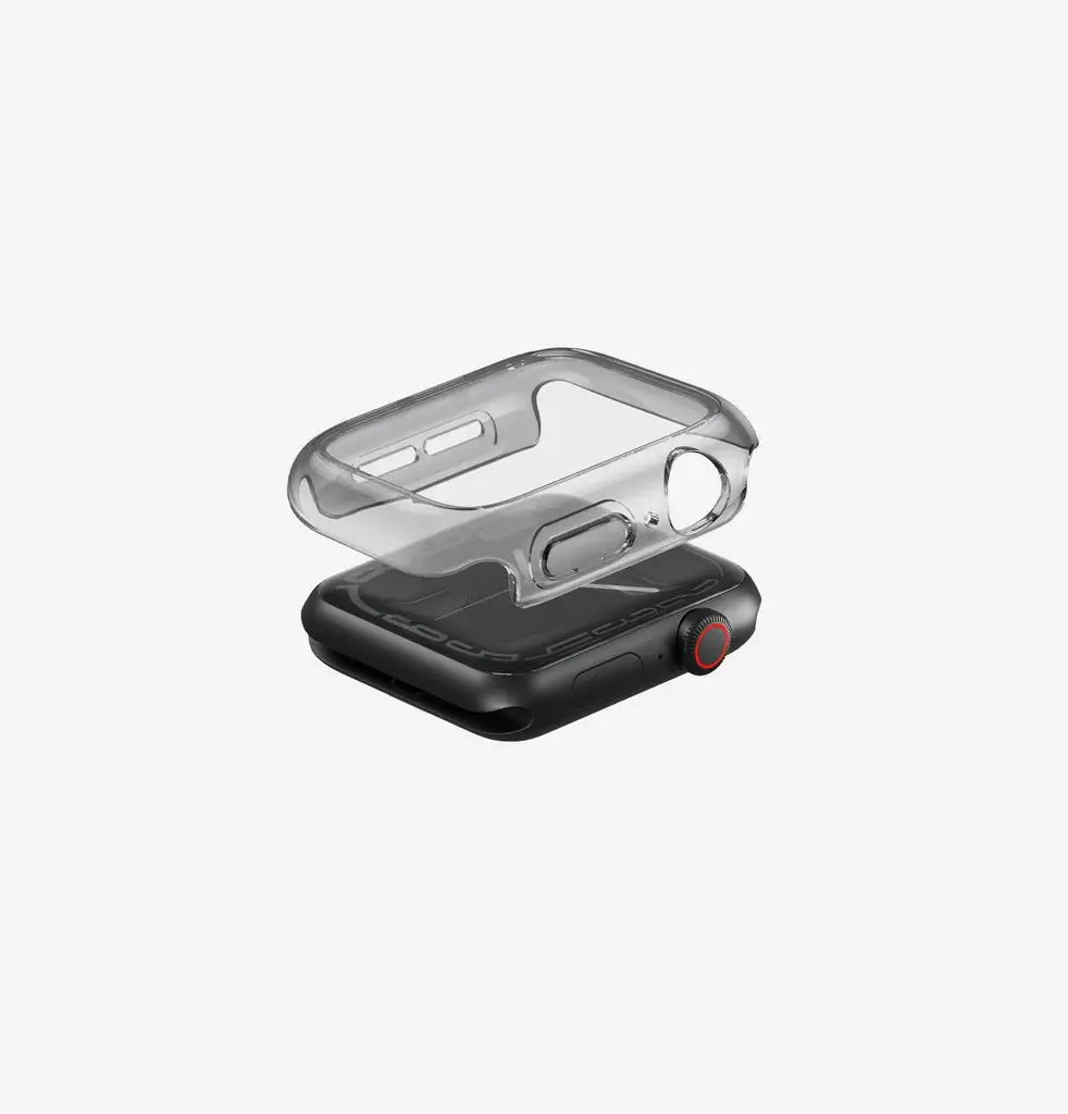 Uniq Hybrid Garde Watch Case With Screen Protection for Apple Watch 41mm - Smoked Tinted Grey