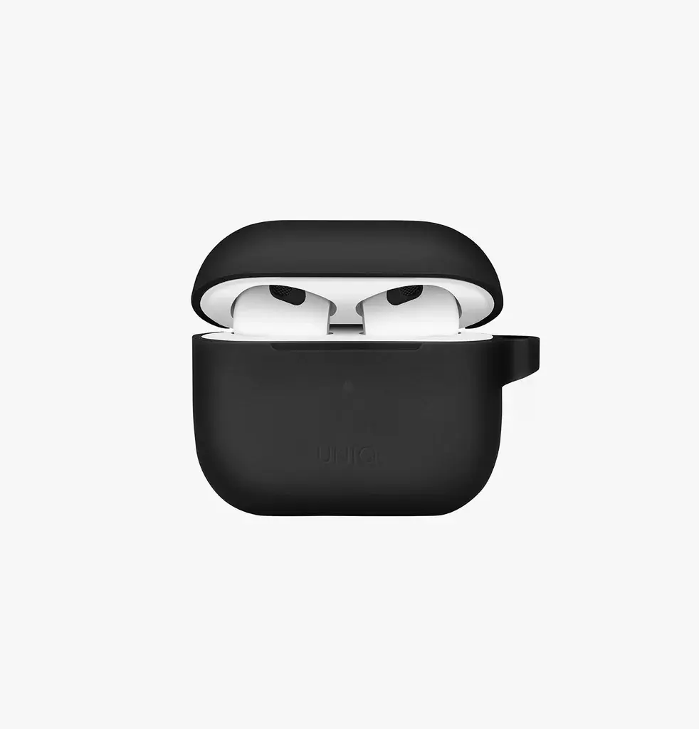 Uniq Vencer Silicone Hang Case for Airpods 3 - Charcoal Dark Grey