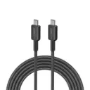 كابل أنكر 322 USB-C إلى USB-C بقوة 60 واط مجدول (0.9 متر / 3 أقدام) - أسود