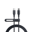 كيبل Anker 543 من USB-C إلى USB-C بقوة 100W (بايو نايلون) (0.9 متر) أسود