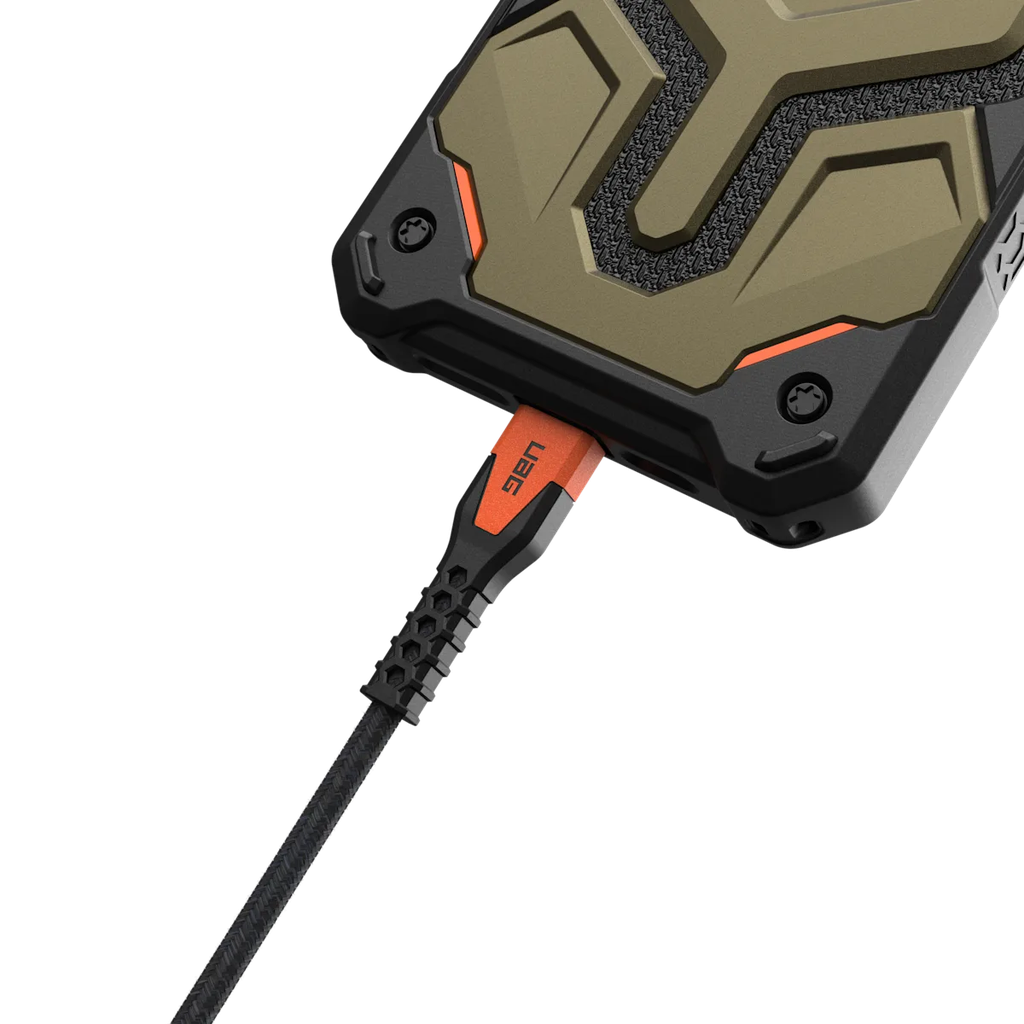 UAG USB-C to USB-C Cable, 1.5M, 60W, 9B4413114097 – Black & Orange