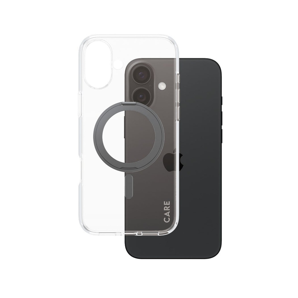 CARE by PanzerGlass® Case Feature Black Kickstand & MagSafe iPhone '24 6.7"
