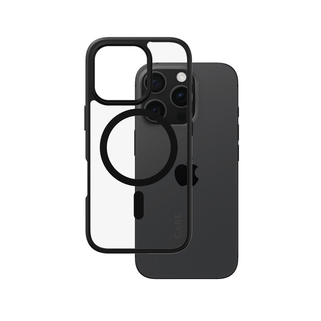 CARE by PanzerGlass® Case Flagship Urban Combat Black MagSafe iPhone '24 6.3" Pro