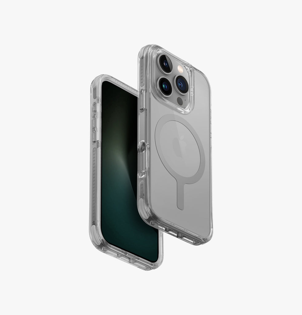 Uniq Hybrid Combat MagSafe Case for iPhone 16 Pro - Stone Grey