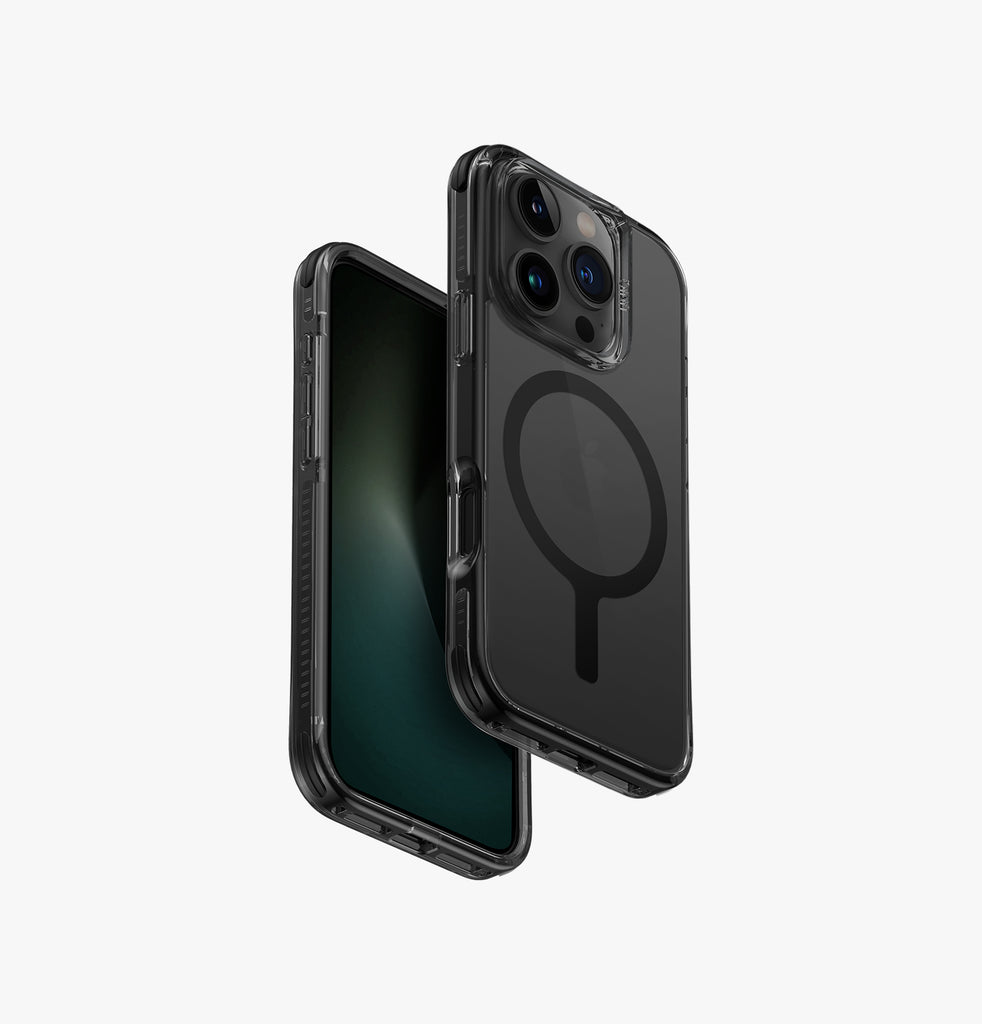 Uniq Hybrid Combat MagSafe Case for iPhone 16 Pro Max – Carbon Black