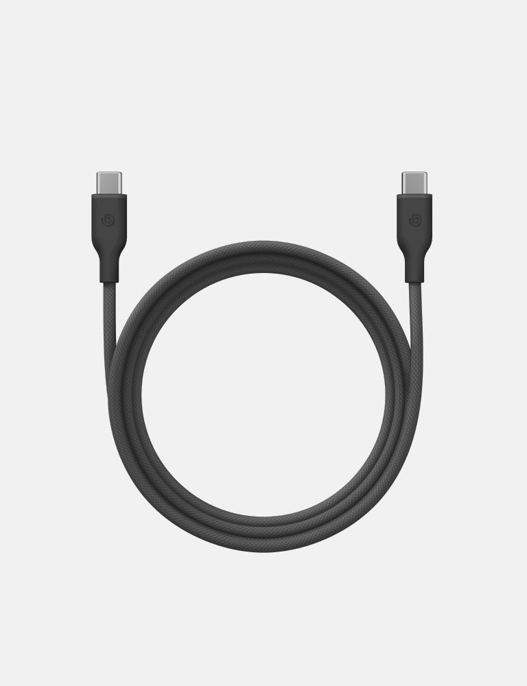 Bazic GoCharge Weave USB-C to USB-C 480Mbps 60W Cable 1.5M - Black