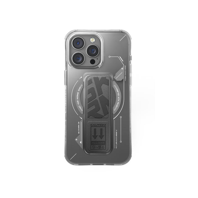 SkinArma Helio MagSafe Case With Grip Stand for iPhone 16 Pro Max - Titanium