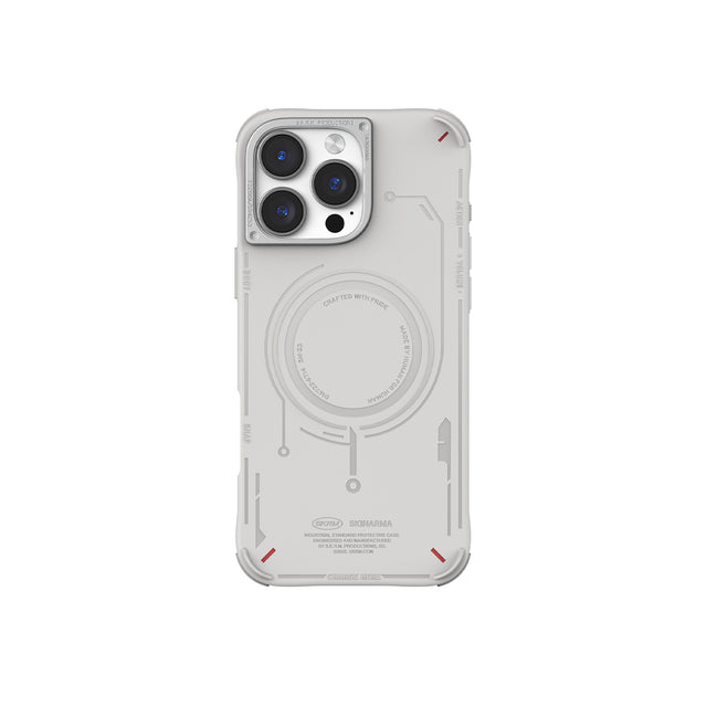 SkinArma Mecha MagSafe Case for iPhone 16 Pro Max - Light Grey