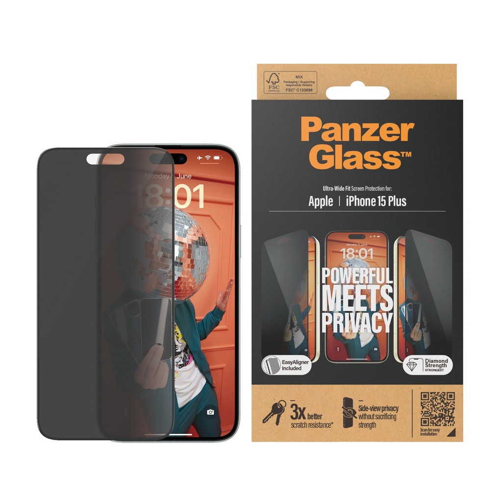 PanzerGlass iPhone 2023 6.7" | UWF | Privacy