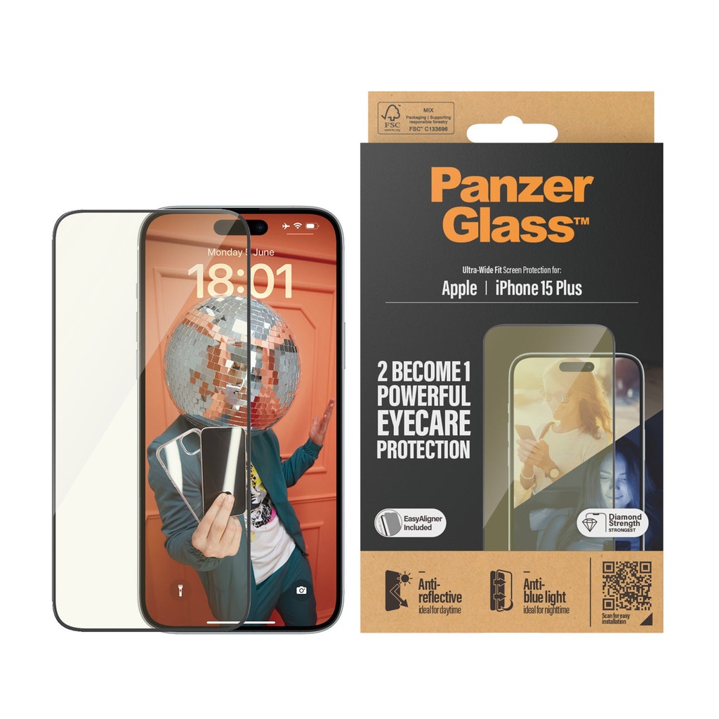 PanzerGlass iPhone 2023 6.7" | UWF | Anti-Reflective&Bluelight