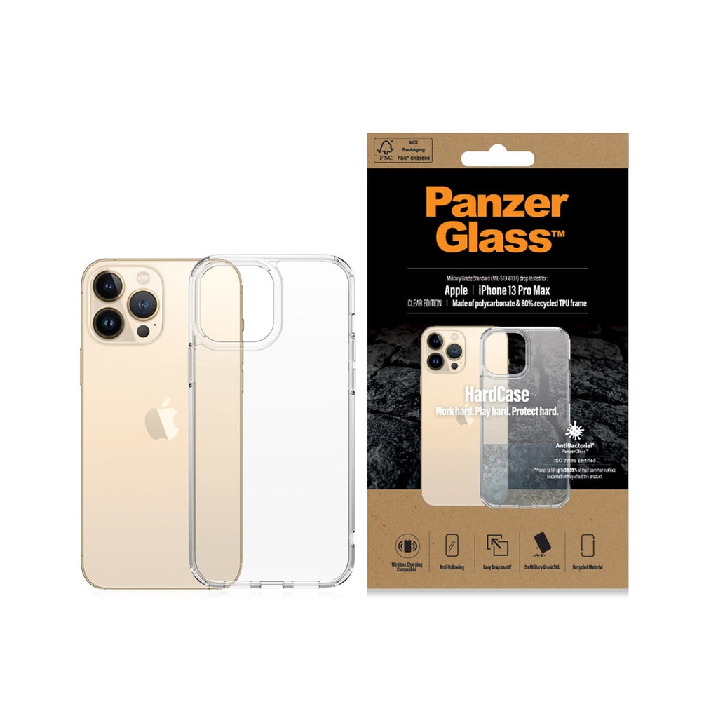 كفر PanzerGlass HardCase مضاد للبكتيريا لآيفون 13 Pro (6.1 إنش) – 0323