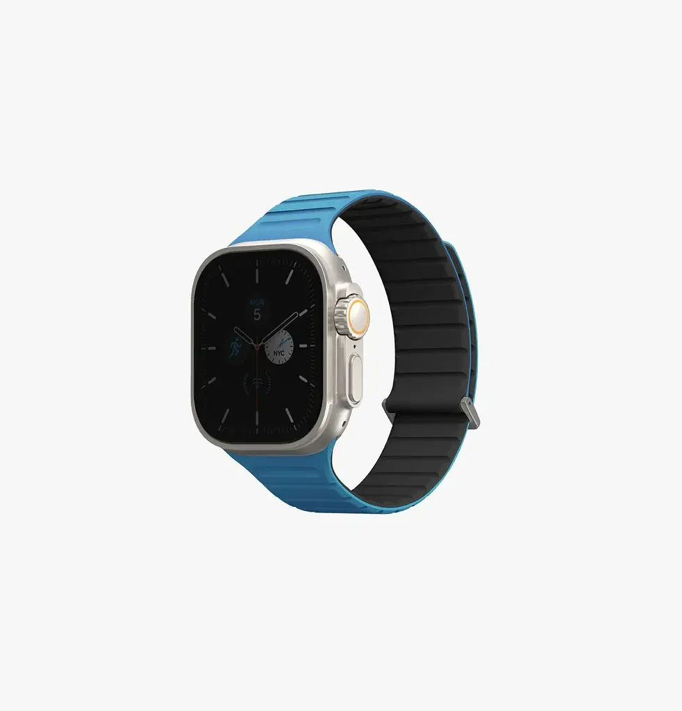 Uniq Revix Evo Reversible Strap For Apple Watch 49/45/44/42mm - Pacific Blue / Black