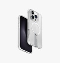 Uniq Hybrid Eleva MagSafe Case with Vertical Stand for iPhone 16 Pro – Lucent Clear