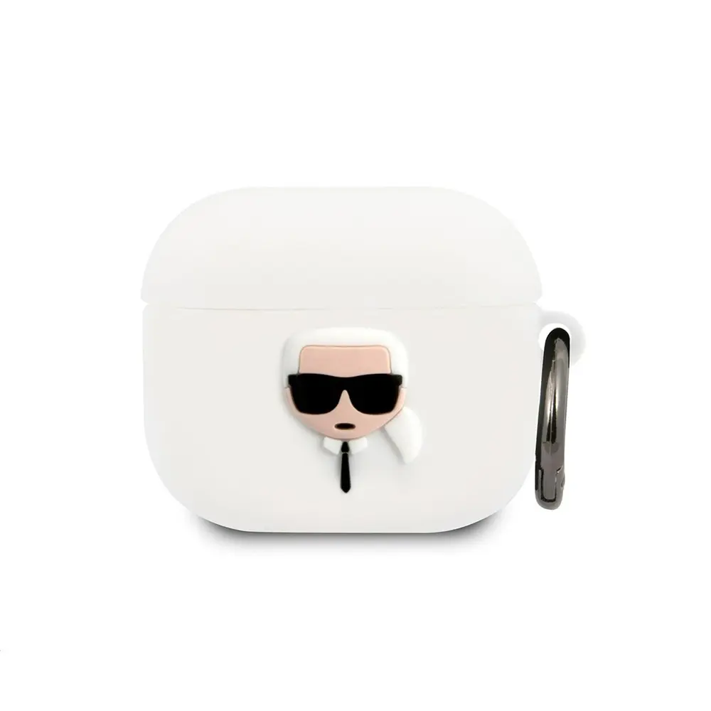 Karl Lagerfeld AirPods 3 Karl Head Silicone Case (white)