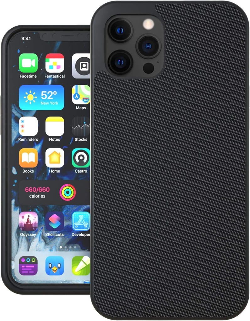 Evutec Compatible with iPhone 12/12 Pro, Ballistic Nylon Case