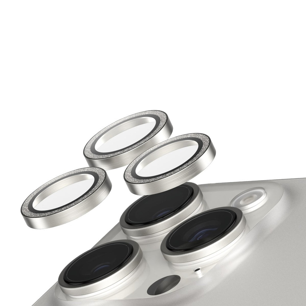 SAFE. by PanzerGlass® Camera Lens Protector Glitter Silver iPhone '24 6.3 PRO" | 6.9 PRO"
