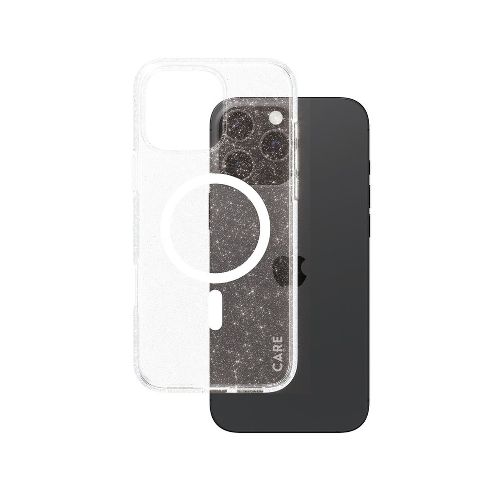 CARE by PanzerGlass® Case Flagship Star Lit w. White MagSafe iPhone '24 6.9" Pro
