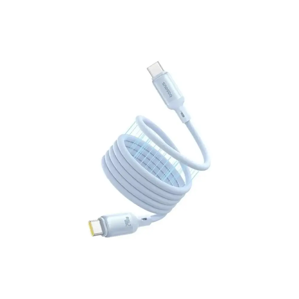 Baseus PicoGo USB-C to USB-C Magnetic Liquid Silicone 240W Fast Charging Cable 1m - Galaxy Blue