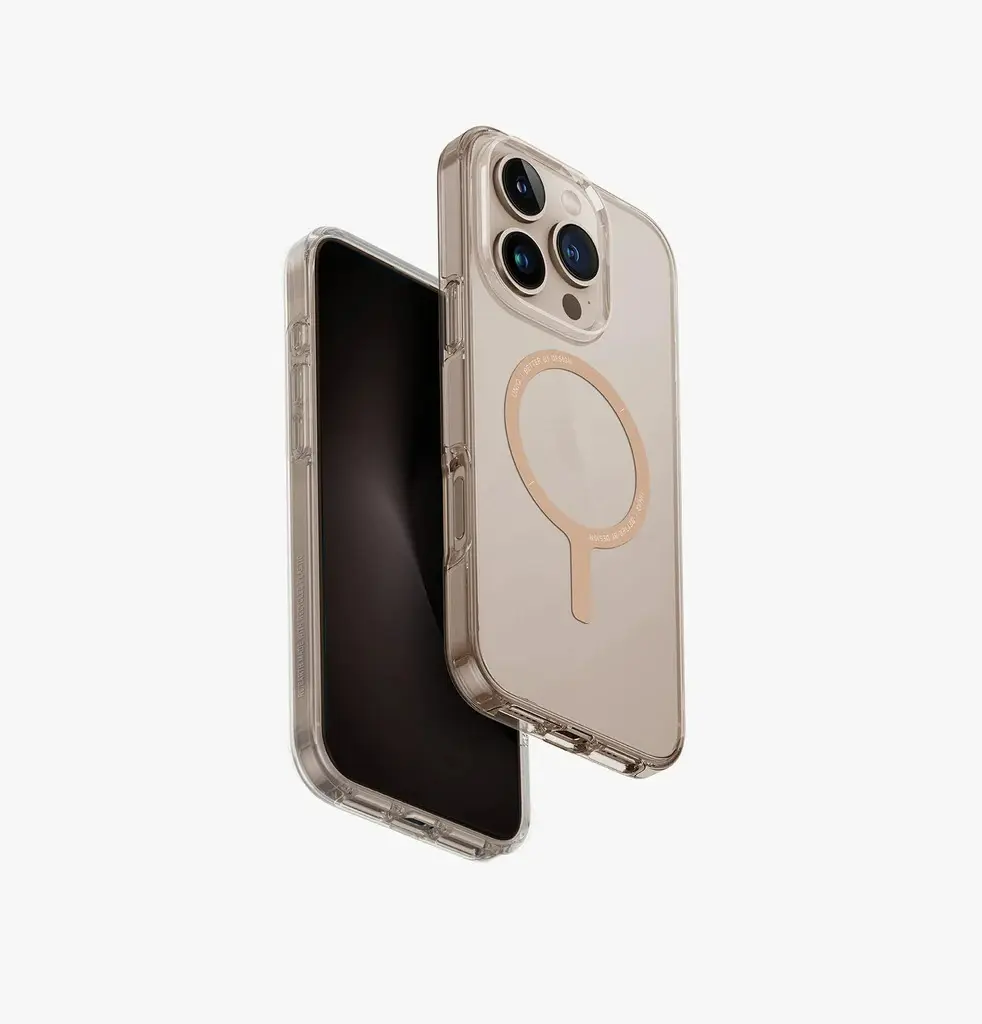 Uniq Hybrid Clario (Eco) MagSafe case for iPhone 16 Pro – Champagne Gold