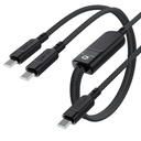 كيبل شحن وبيانات ACEFAST C5-11 من USB-C إلى 2 في 1 بقدرة 100W بتوزيع ذكي ووصلات ألمنيوم