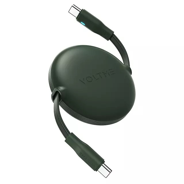 كيبل VOLTME Powerlink YoYo Series USB-C بطول 3.3ft / 1.0M - أخضر