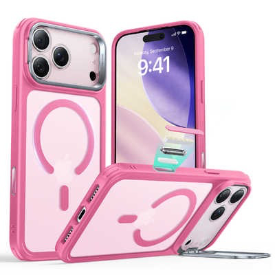 ESR iPhone 17 Pro HaloLock Classic Hybrid Case with Stash Stand (Camera Control Button) Case