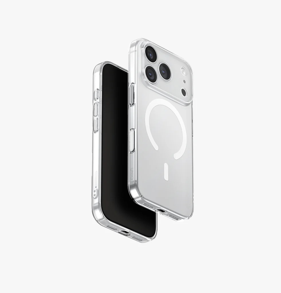 Uniq Airsuit MagSafe Case for iPhone 17 Pro	- Glossy Clear/White