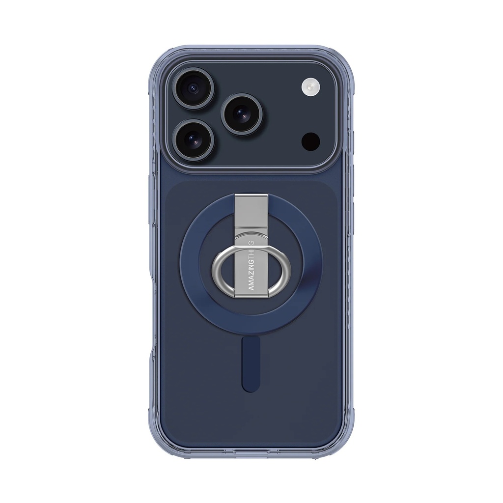 AMAZINGTHING TITAN PRO GRIP RING SET MAG DROP PROOF CASE FOR IPHONE 17 PRO MAX 6.9 (Color: BLUE)"