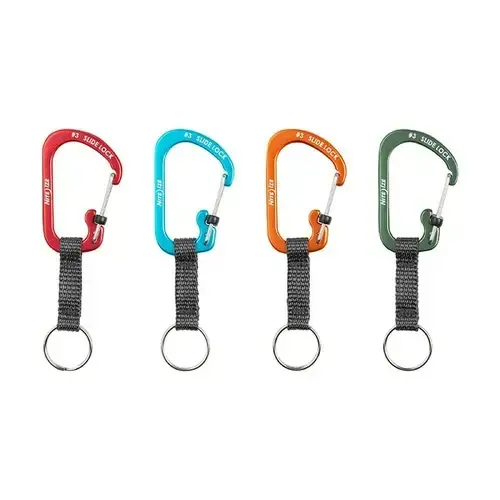 NiteIze SlideLock® Carabiner Aluminum #3 (Red)