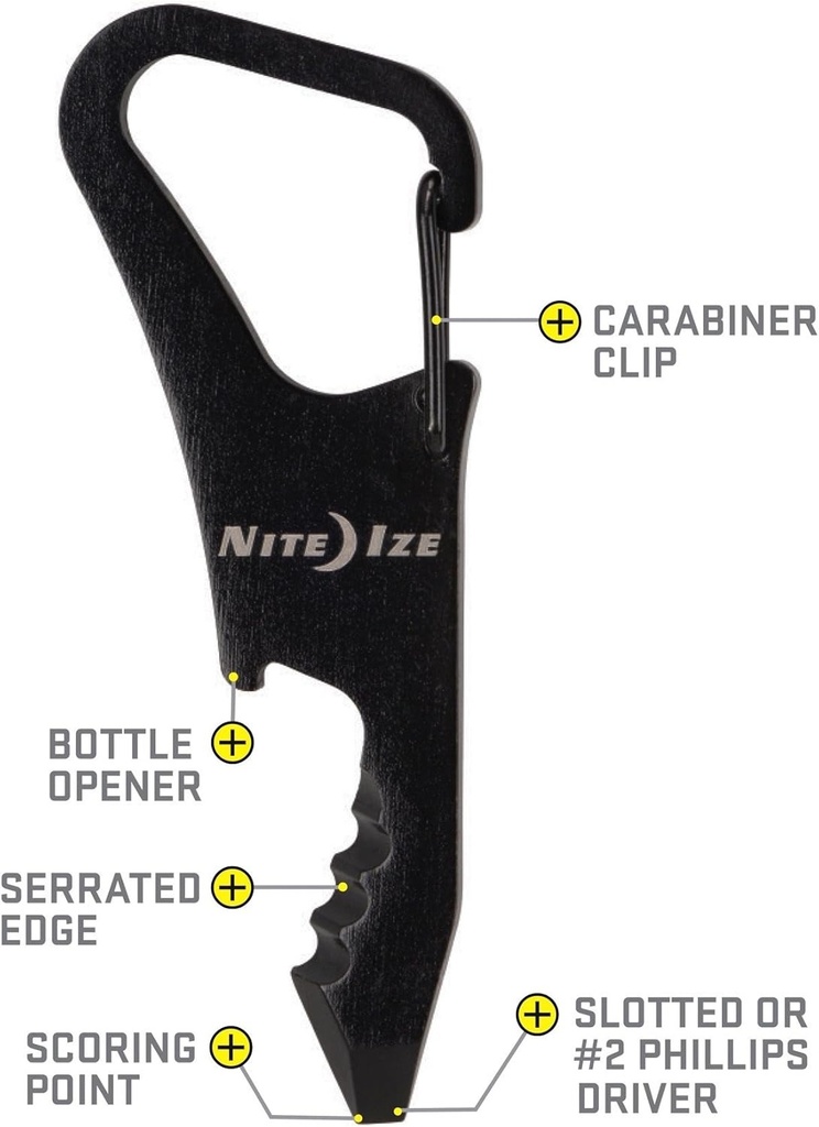 NiteIze DoohicKey® ClipKeyTM Key Tool - Black