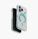 Uniq Hybrid Combat Active MagSafe Case for iPhone 17 Pro - Frost Clear / Turquoise