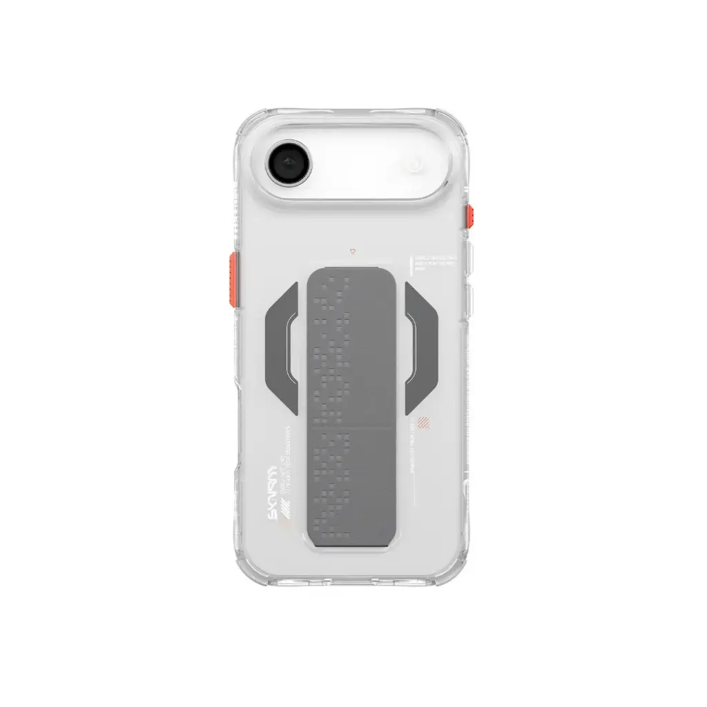 SkinaArma Hexa MagSafe Case With Grip Stand for iPhone 17 Air - Clear