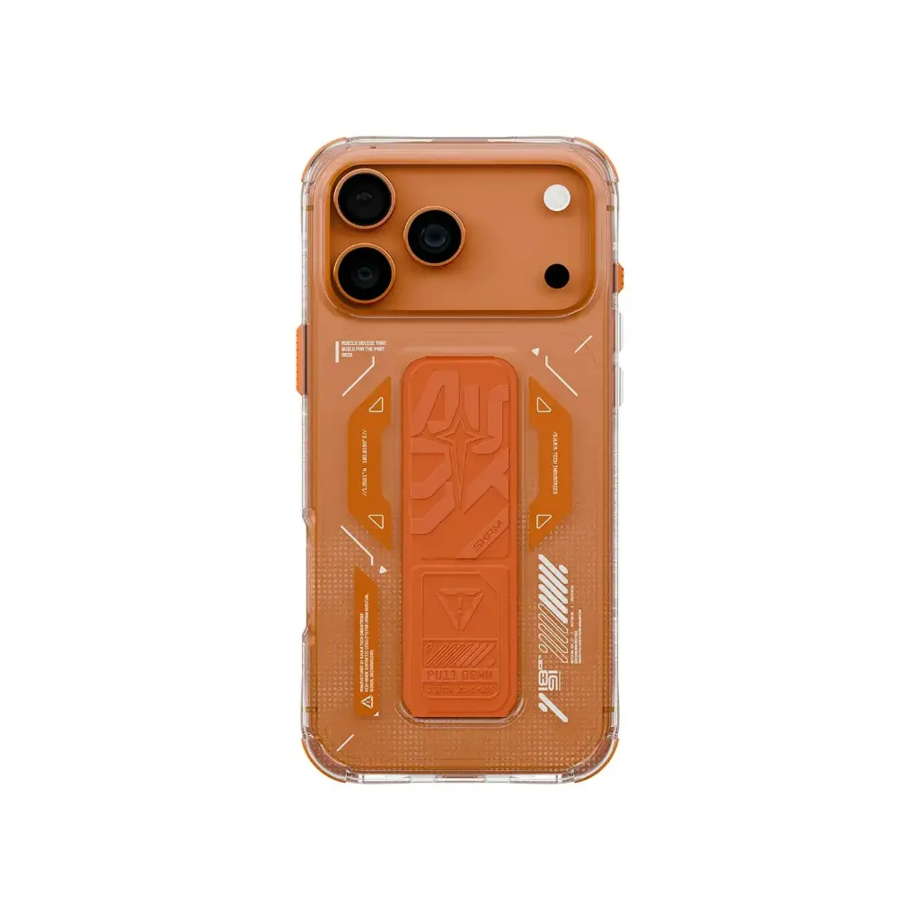 SkinArma Helio MagSafe Case With Grip Stand for iPhone 17 Pro - Orange