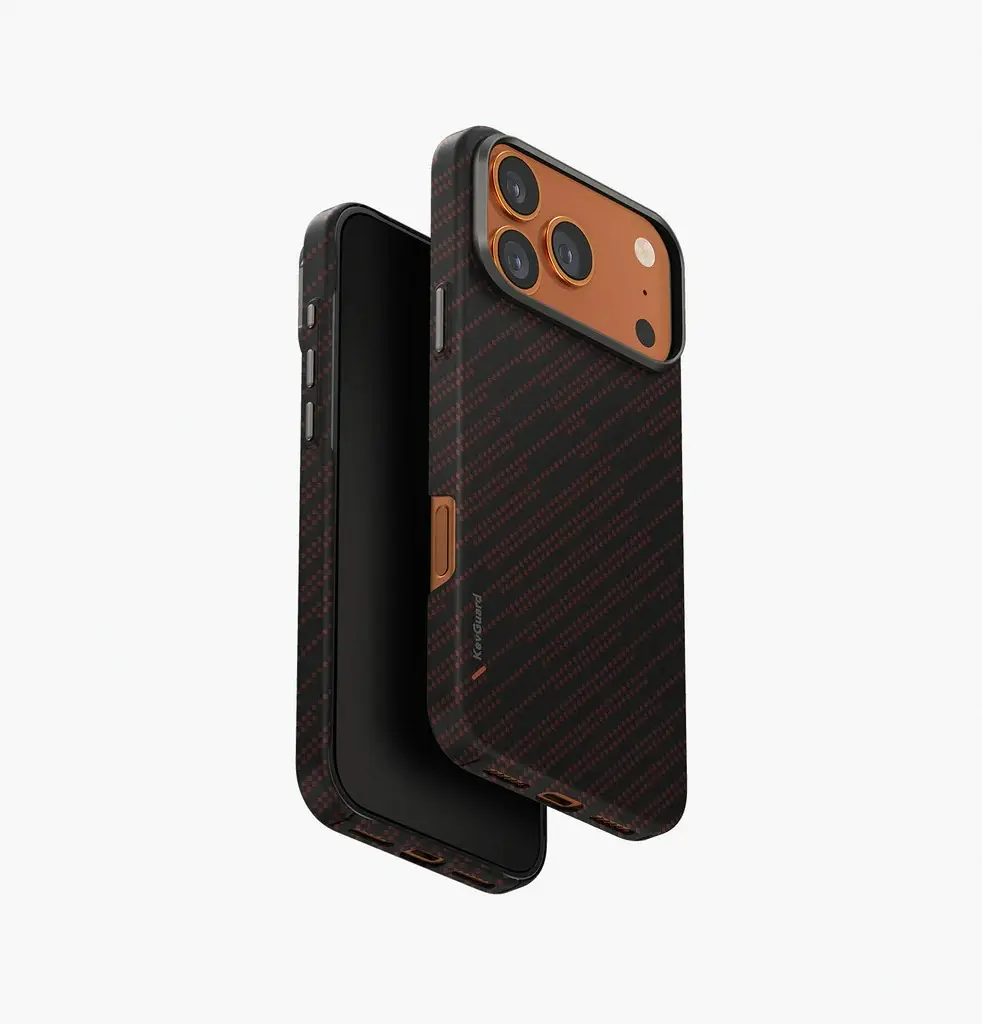 Uniq Hybrid Keva Edge MagSafe Case for iPhone 17 Pro Max - Rust Orange