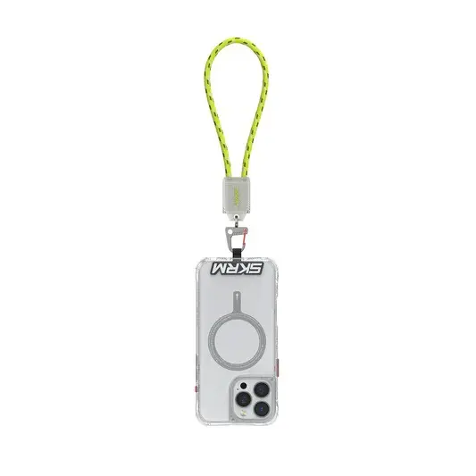SkinArma Dyno VE USB-C to USB-C 2-In-1 240W Hand Strap and Charging Cable - Lime Green