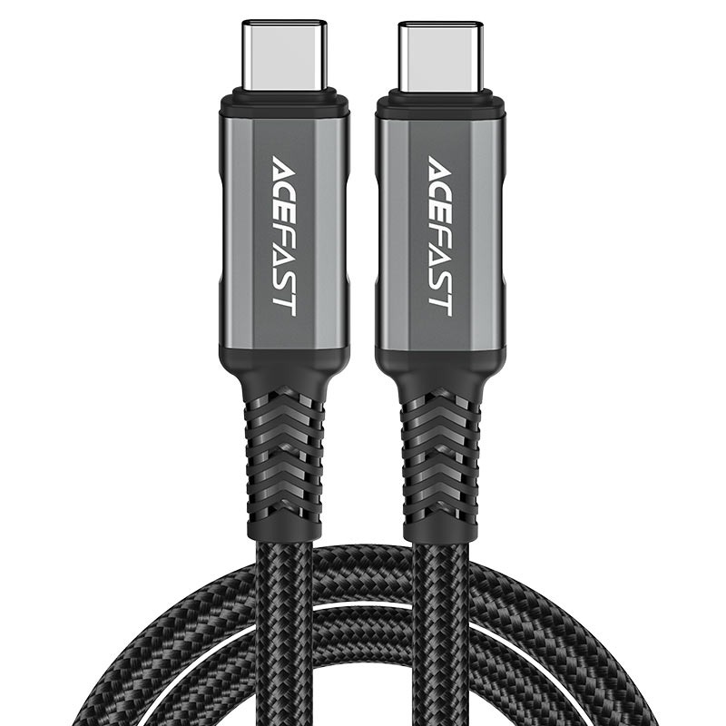 AceFast C1-09 USB-C to USB-C aluminum alloy audio/video transmission full-featured data cable