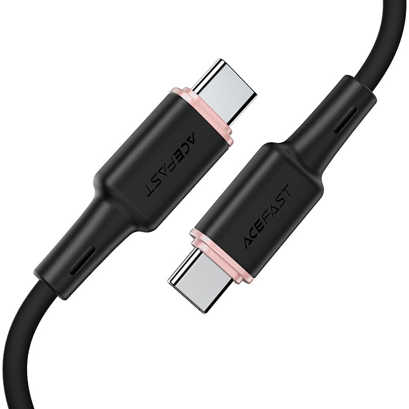 كيبل شحن وبيانات ACEFAST C2-03 من USB-C إلى USB-C بوصلات سبائك الزنك وغلاف سيليكون