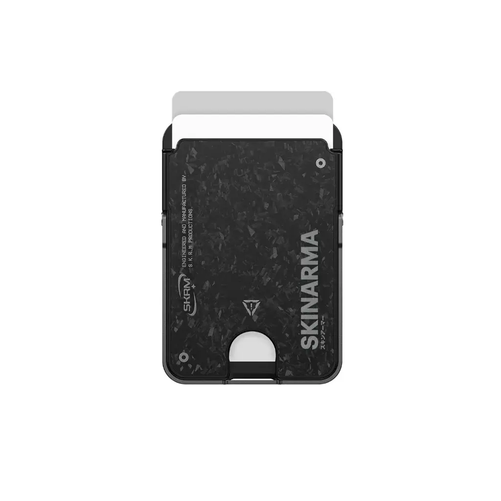 SkinArma Vektor Magnetic Card Holder With Smart Kick Stand - Onyx