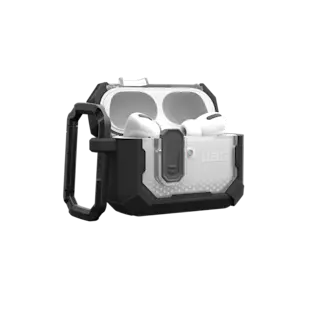 جراب UAG أسود اللون لسماعات Apple AirPods Pro من الجيل الثالث بتقنية البلازما
