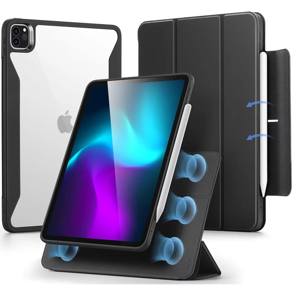 كفر ESR Rebound Hybrid 360 لـ iPad Pro 13" 2024 أسود