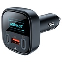 شاحن سيارة ACEFAST B5 معدن 101W (2 USB-C + USB-A) مع شاشة OLED ذكية