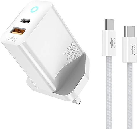 BRAVE 30W GAN FAST CHARGER WITH CABLE
